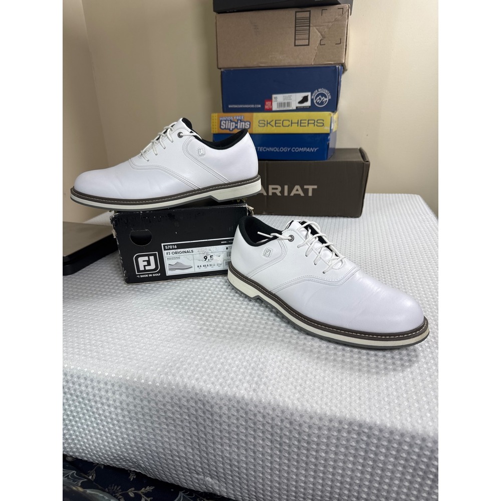 FootJoy Golf Shoes Mens 9.5 FJ Originals 57016 White EUC